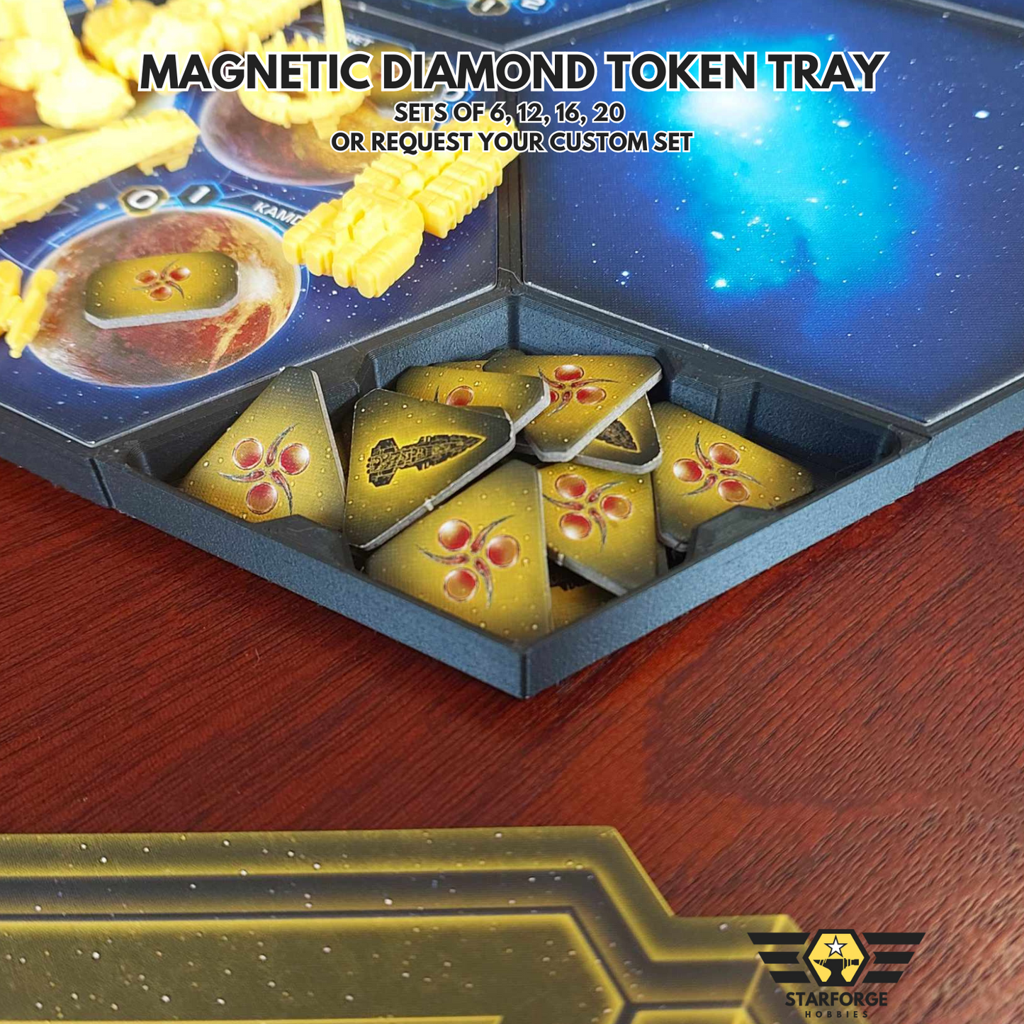 MAGNETIC Diamond Token Trays
