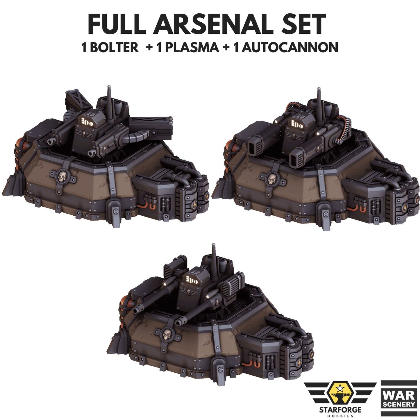 Grimdark Modular Defense Turret Set