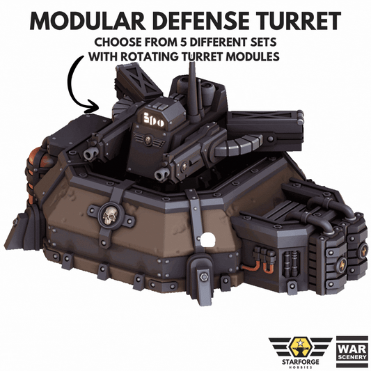 Grimdark Modular Defense Turret Set