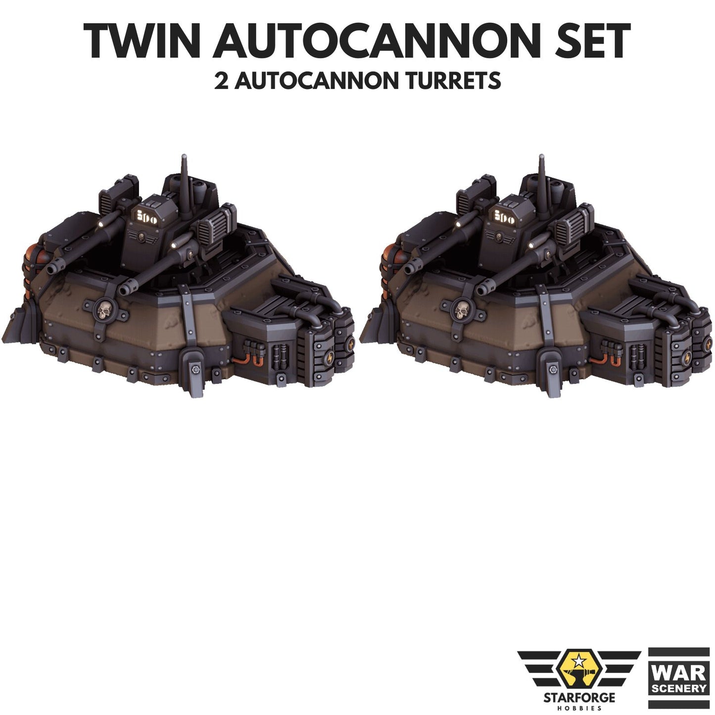Grimdark Modular Defense Turret Set